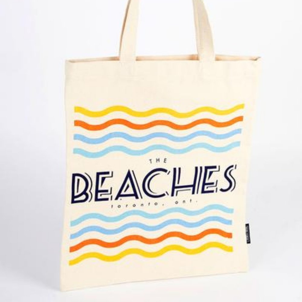 Main & Local "The Beaches' Heavy Duty Reusable Tote for Shopping